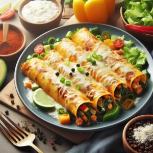 Enchiladas de Queijo Vegetarianas