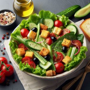 Salada Caesar Vegetariana