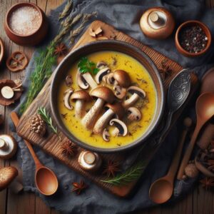 Sopa de Cogumelos Silvestres: Uma Jornada Culinária com Sabores Únicos