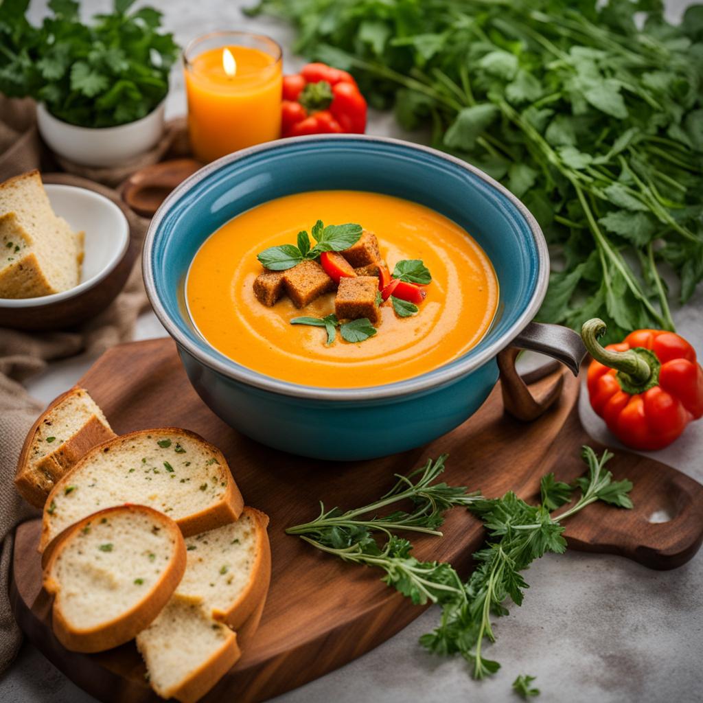 Sopa de Batata Doce e Pimentão